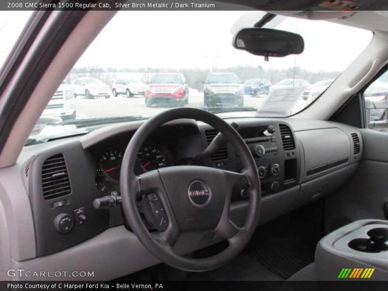 Silver Birch Metallic / Dark Titanium 2008 GMC Sierra 1500 Regular Cab