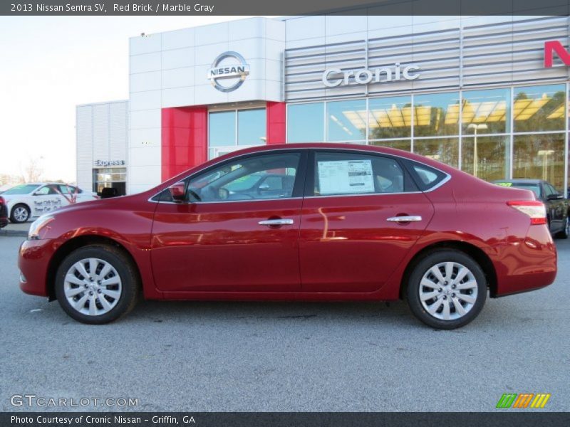 Red Brick / Marble Gray 2013 Nissan Sentra SV