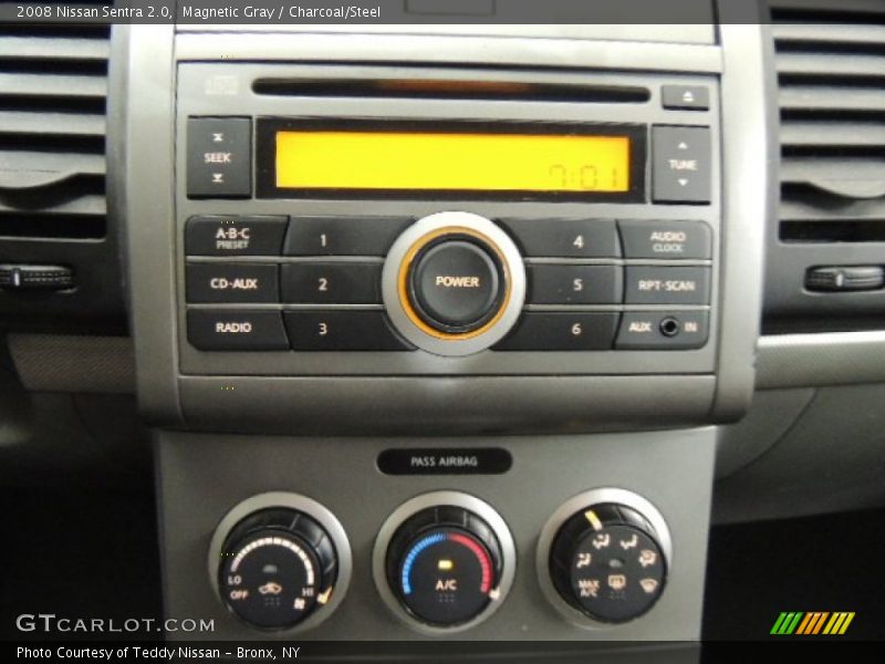 Magnetic Gray / Charcoal/Steel 2008 Nissan Sentra 2.0