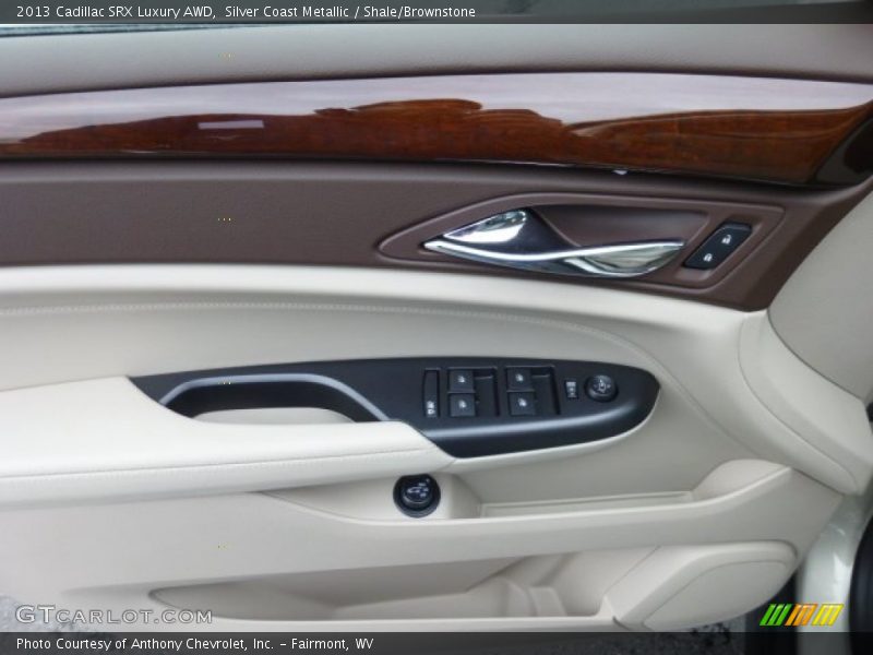 Silver Coast Metallic / Shale/Brownstone 2013 Cadillac SRX Luxury AWD