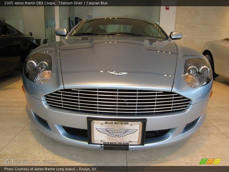 Titanium Silver / Caspian Blue 2005 Aston Martin DB9 Coupe