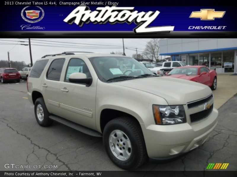 Champagne Silver Metallic / Ebony 2013 Chevrolet Tahoe LS 4x4