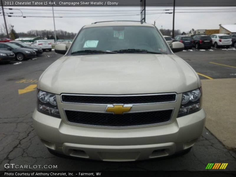 Champagne Silver Metallic / Ebony 2013 Chevrolet Tahoe LS 4x4