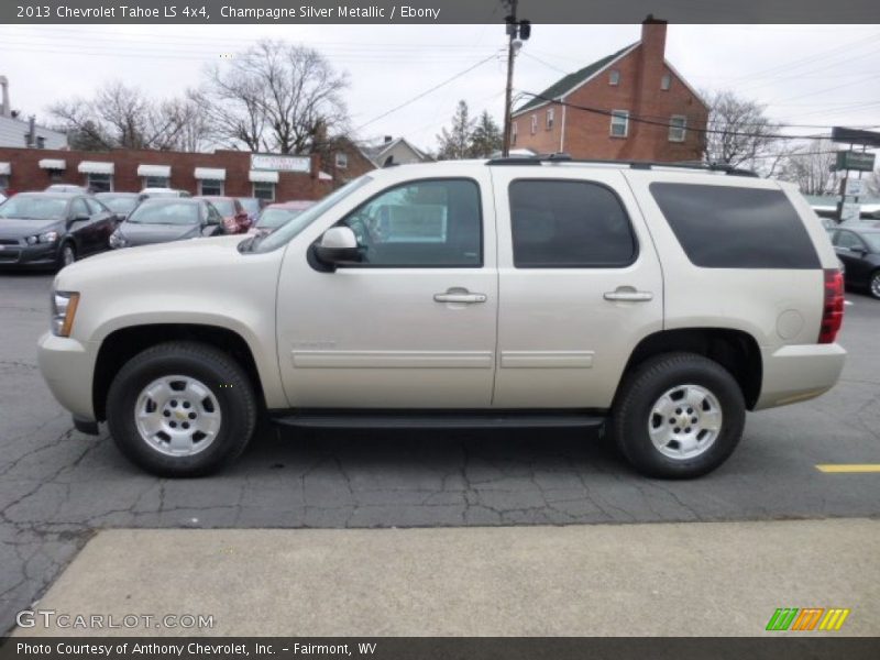 Champagne Silver Metallic / Ebony 2013 Chevrolet Tahoe LS 4x4