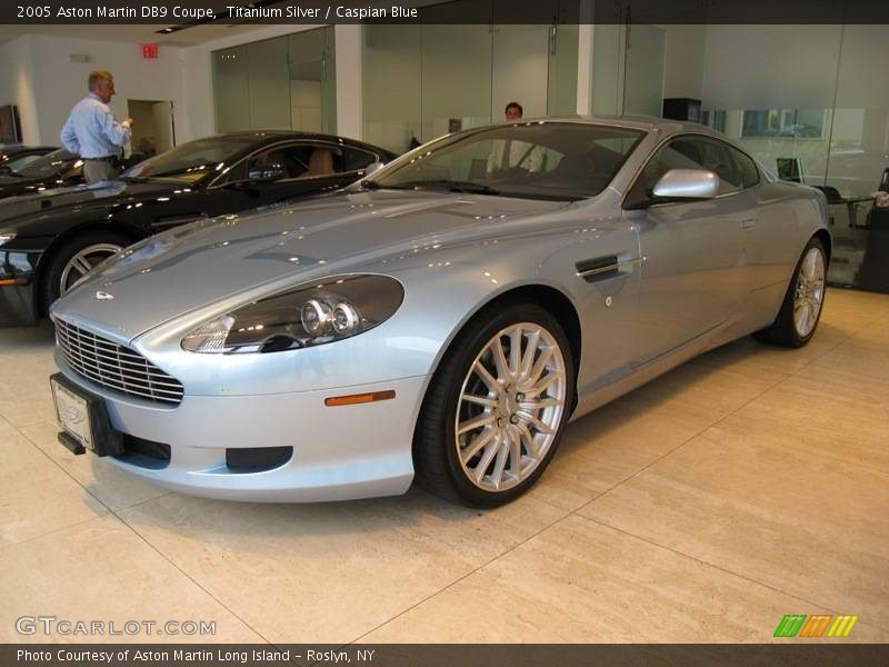 Titanium Silver / Caspian Blue 2005 Aston Martin DB9 Coupe