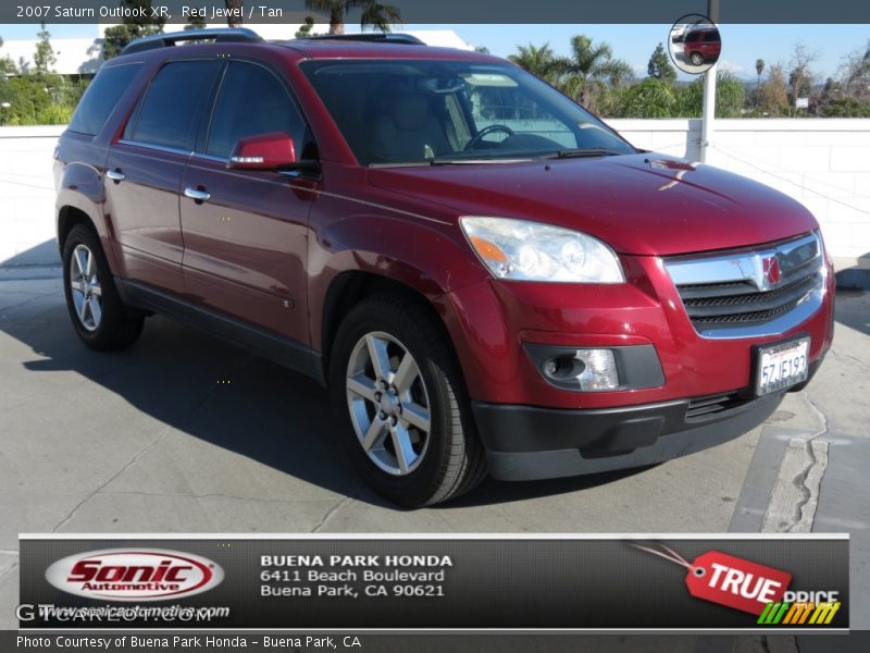 Red Jewel / Tan 2007 Saturn Outlook XR