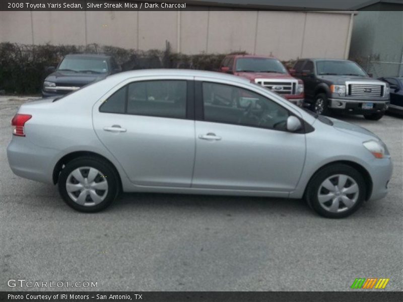 Silver Streak Mica / Dark Charcoal 2008 Toyota Yaris Sedan