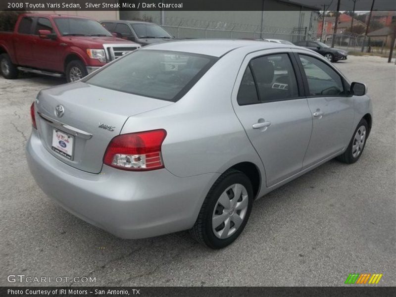 Silver Streak Mica / Dark Charcoal 2008 Toyota Yaris Sedan