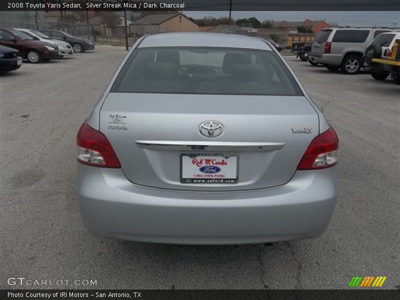 Silver Streak Mica / Dark Charcoal 2008 Toyota Yaris Sedan