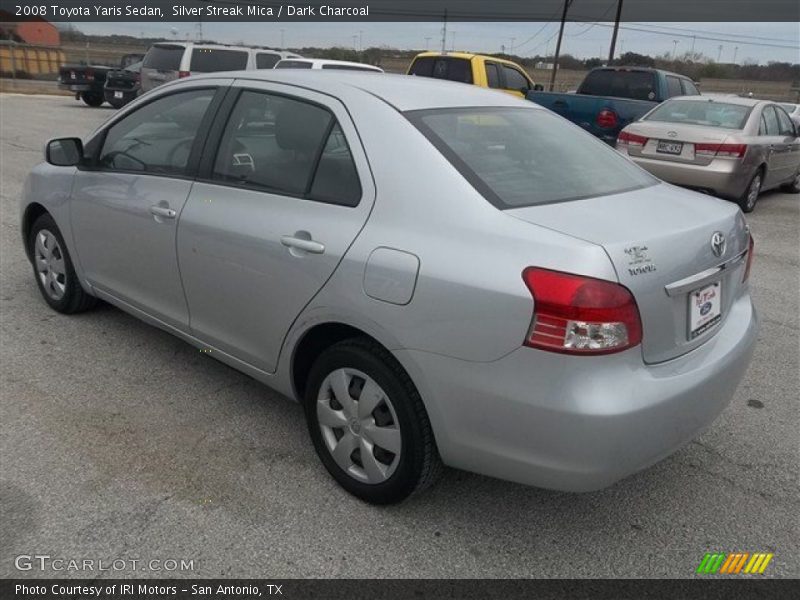 Silver Streak Mica / Dark Charcoal 2008 Toyota Yaris Sedan