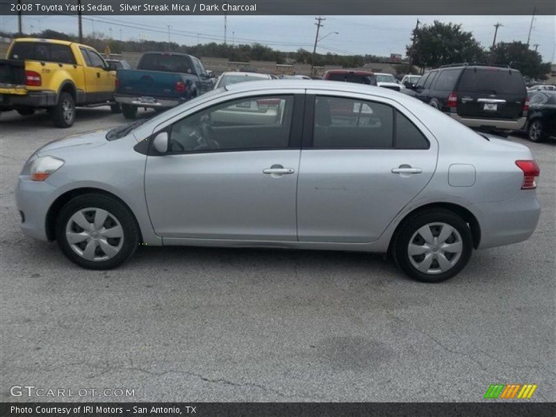 Silver Streak Mica / Dark Charcoal 2008 Toyota Yaris Sedan