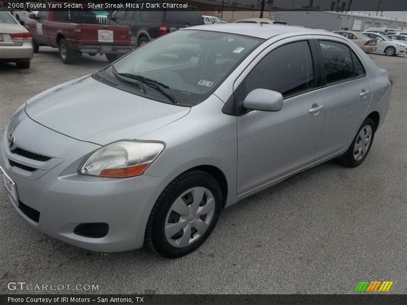 Silver Streak Mica / Dark Charcoal 2008 Toyota Yaris Sedan
