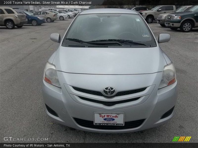 Silver Streak Mica / Dark Charcoal 2008 Toyota Yaris Sedan