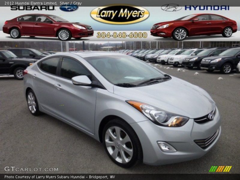 Silver / Gray 2012 Hyundai Elantra Limited