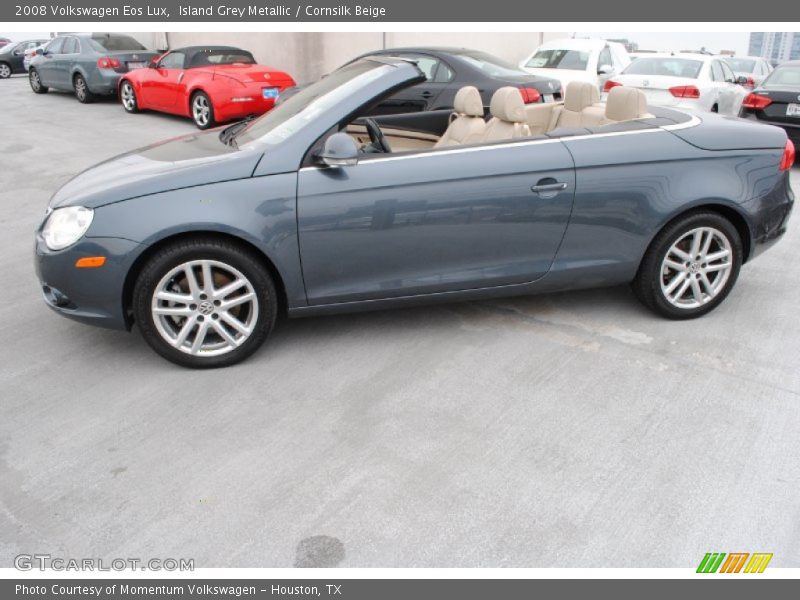 Island Grey Metallic / Cornsilk Beige 2008 Volkswagen Eos Lux