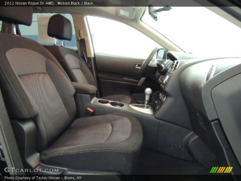 Wicked Black / Black 2011 Nissan Rogue SV AWD