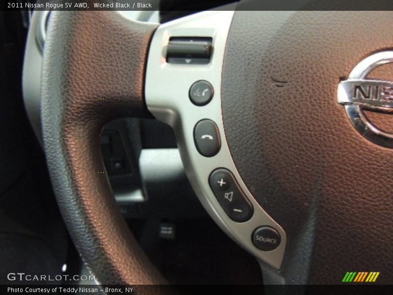 Wicked Black / Black 2011 Nissan Rogue SV AWD