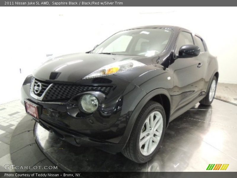 Sapphire Black / Black/Red w/Silver Trim 2011 Nissan Juke SL AWD