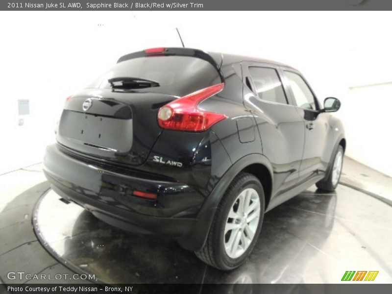 Sapphire Black / Black/Red w/Silver Trim 2011 Nissan Juke SL AWD