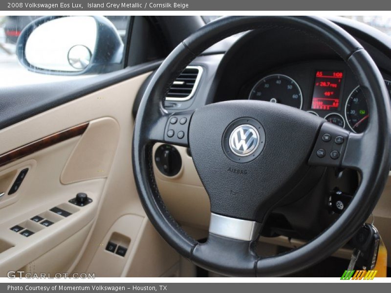 Island Grey Metallic / Cornsilk Beige 2008 Volkswagen Eos Lux