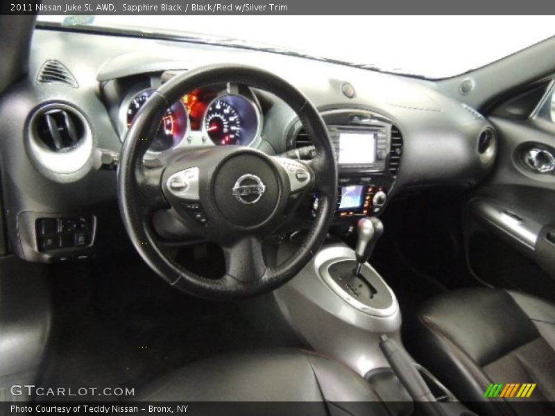 Sapphire Black / Black/Red w/Silver Trim 2011 Nissan Juke SL AWD