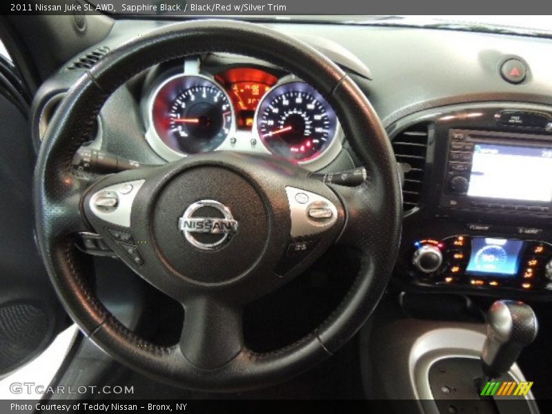 Sapphire Black / Black/Red w/Silver Trim 2011 Nissan Juke SL AWD