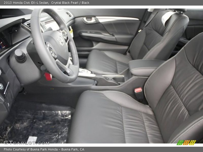 Front Seat of 2013 Civic EX-L Sedan