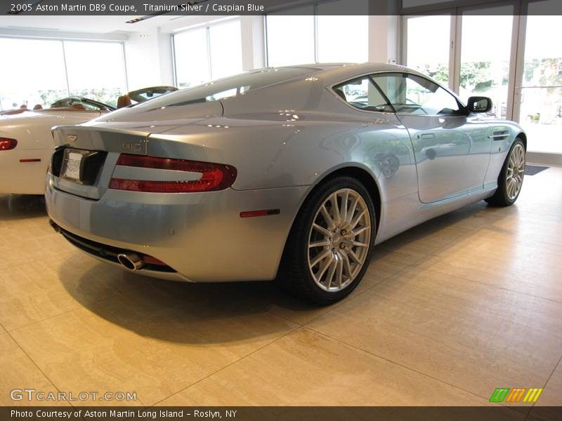 Titanium Silver / Caspian Blue 2005 Aston Martin DB9 Coupe