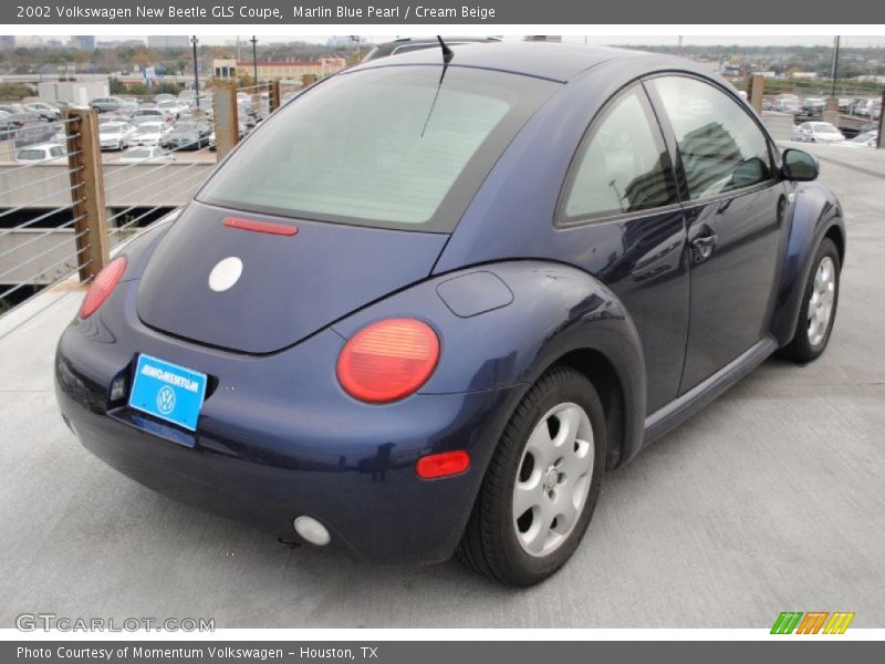 Marlin Blue Pearl / Cream Beige 2002 Volkswagen New Beetle GLS Coupe