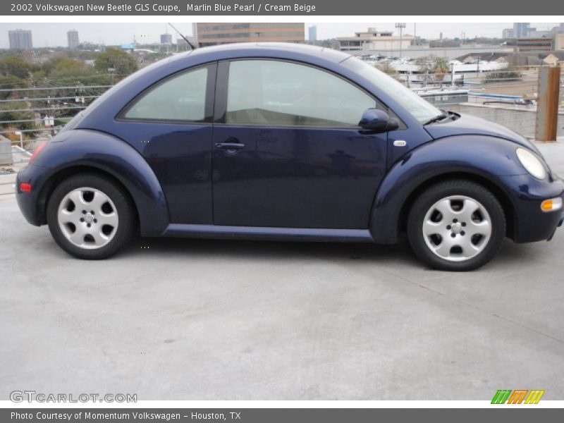 Marlin Blue Pearl / Cream Beige 2002 Volkswagen New Beetle GLS Coupe