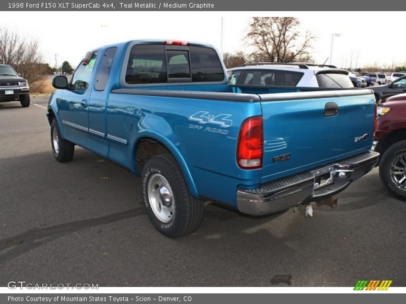 Teal Metallic / Medium Graphite 1998 Ford F150 XLT SuperCab 4x4