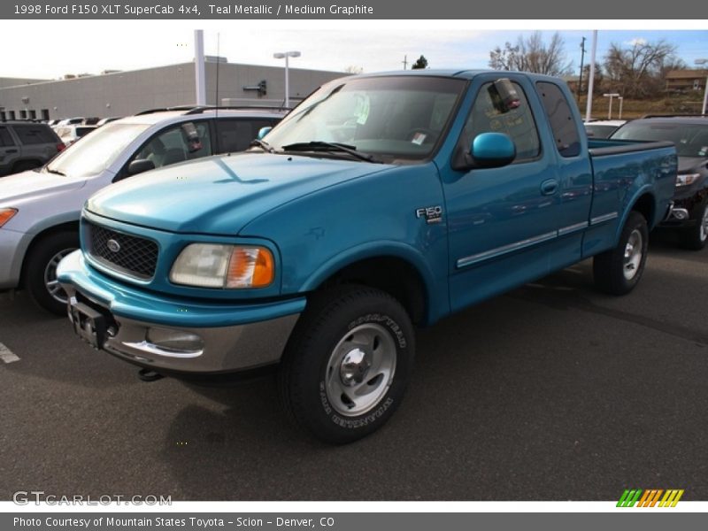 Teal Metallic / Medium Graphite 1998 Ford F150 XLT SuperCab 4x4
