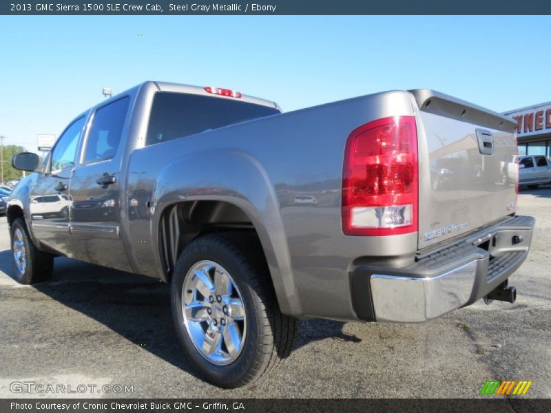 Steel Gray Metallic / Ebony 2013 GMC Sierra 1500 SLE Crew Cab