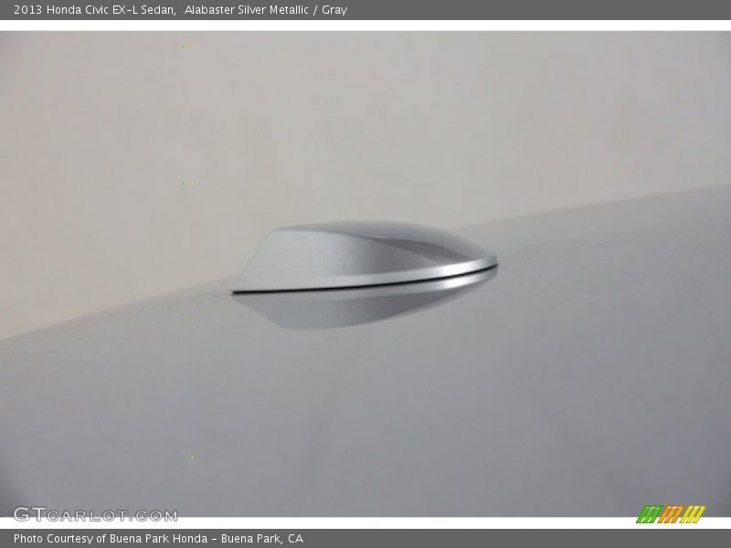 Alabaster Silver Metallic / Gray 2013 Honda Civic EX-L Sedan