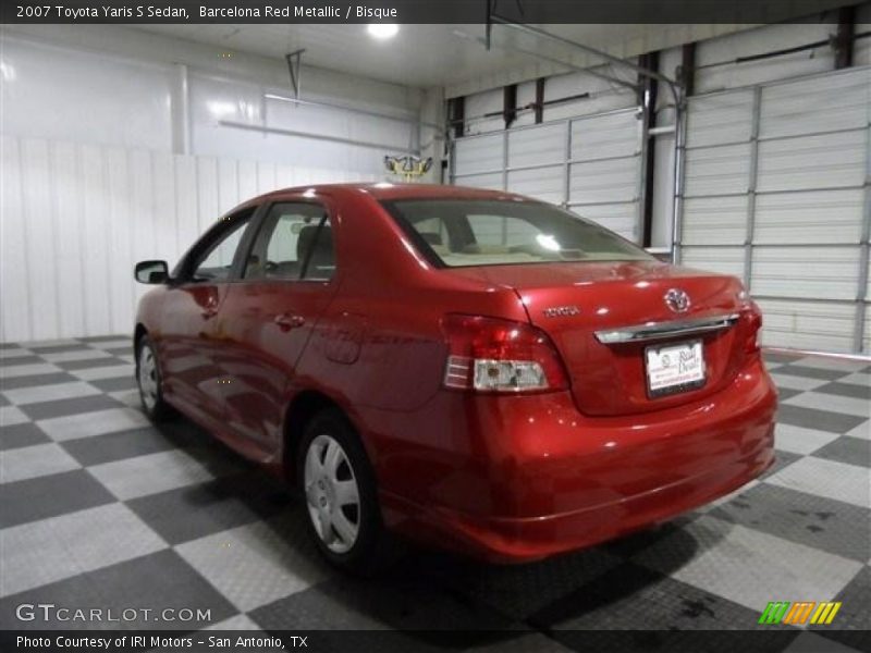 Barcelona Red Metallic / Bisque 2007 Toyota Yaris S Sedan