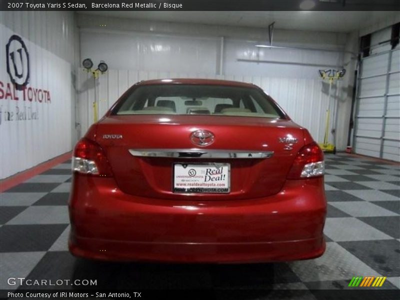Barcelona Red Metallic / Bisque 2007 Toyota Yaris S Sedan