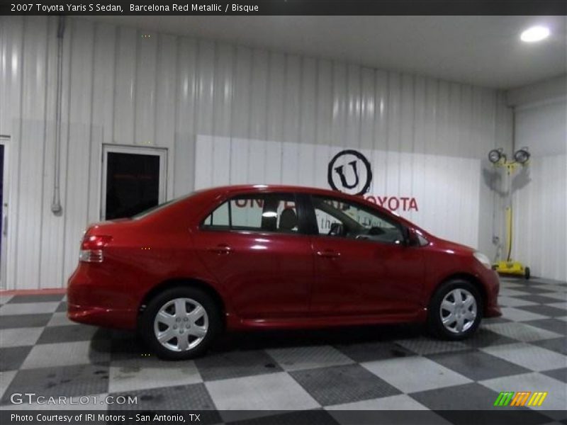 Barcelona Red Metallic / Bisque 2007 Toyota Yaris S Sedan