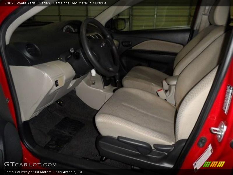 Barcelona Red Metallic / Bisque 2007 Toyota Yaris S Sedan