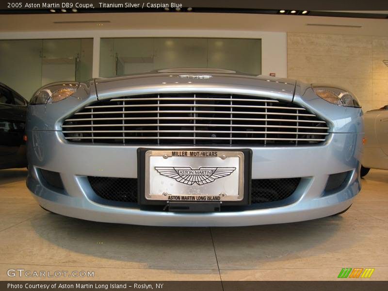 Titanium Silver / Caspian Blue 2005 Aston Martin DB9 Coupe