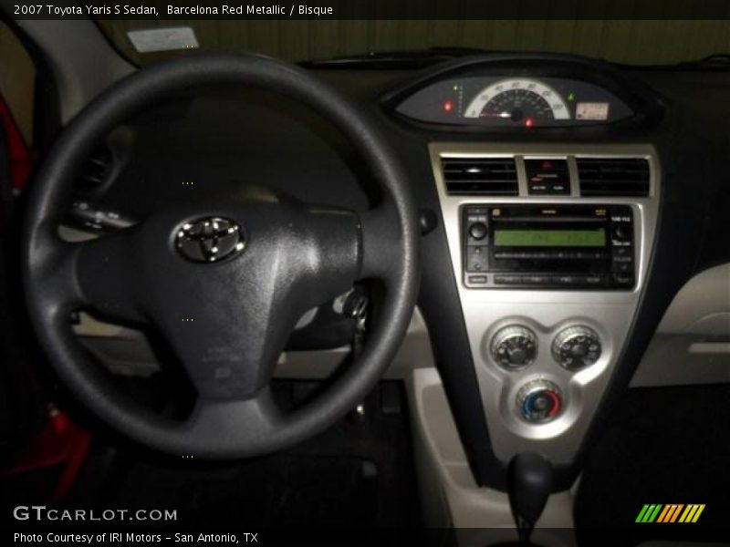 Barcelona Red Metallic / Bisque 2007 Toyota Yaris S Sedan