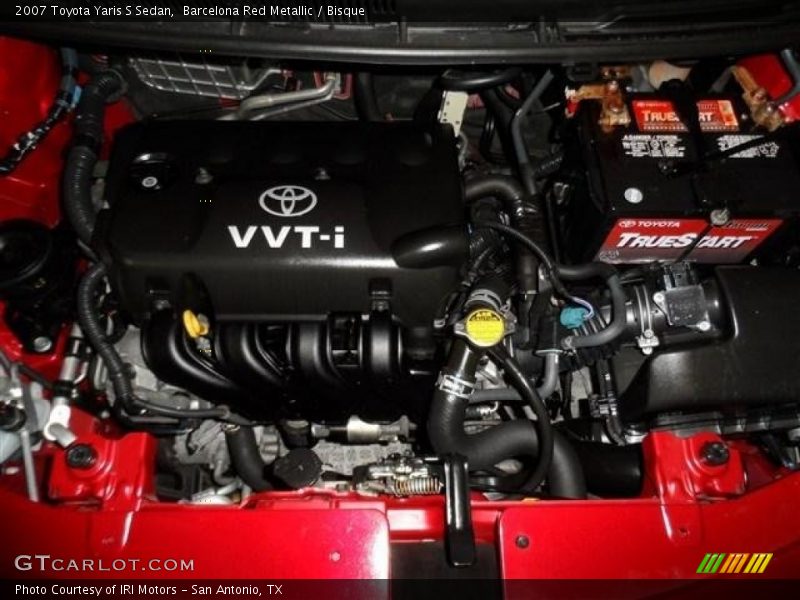 Barcelona Red Metallic / Bisque 2007 Toyota Yaris S Sedan