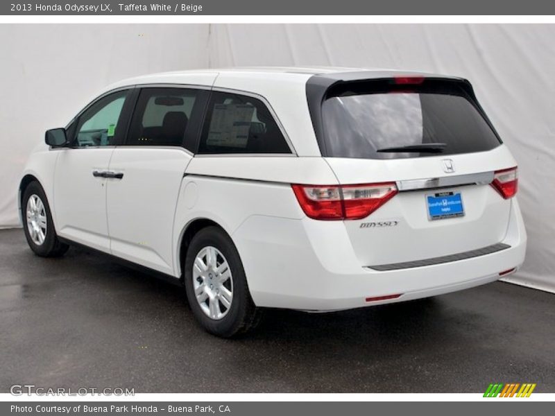 Taffeta White / Beige 2013 Honda Odyssey LX