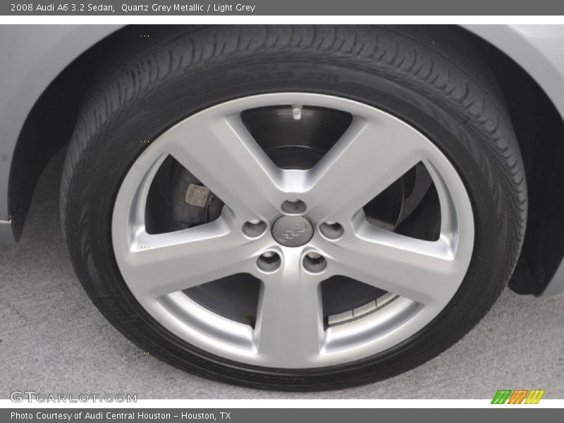 Quartz Grey Metallic / Light Grey 2008 Audi A6 3.2 Sedan