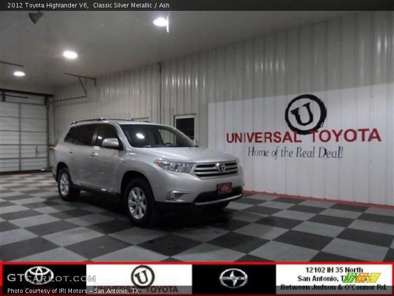 Classic Silver Metallic / Ash 2012 Toyota Highlander V6
