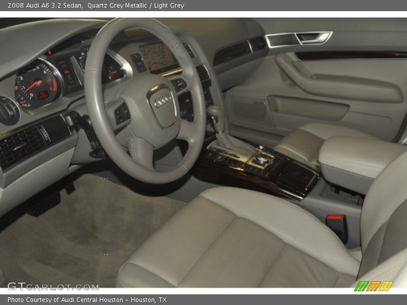 Quartz Grey Metallic / Light Grey 2008 Audi A6 3.2 Sedan