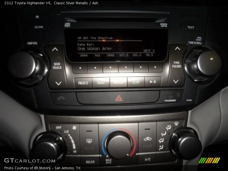 Classic Silver Metallic / Ash 2012 Toyota Highlander V6