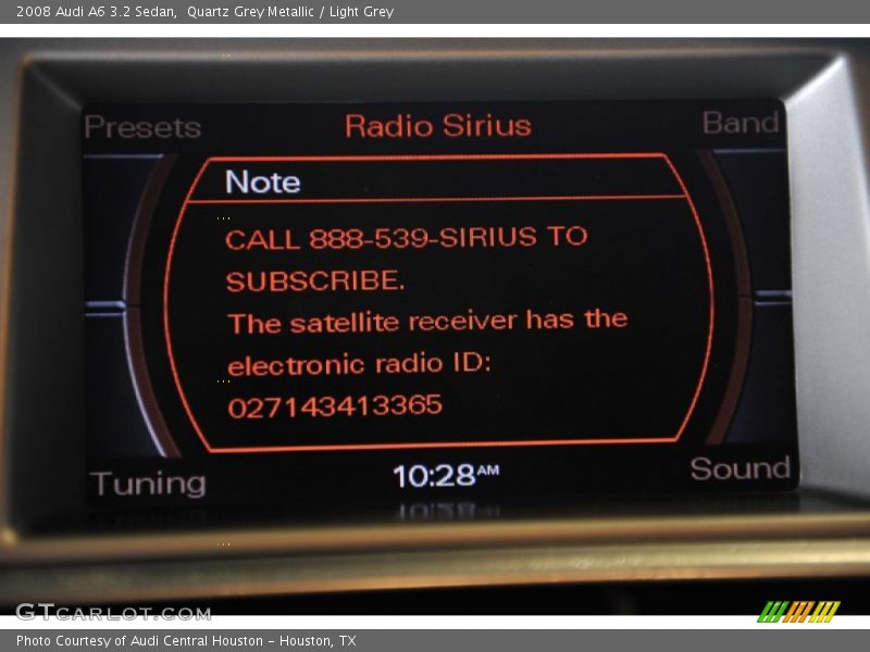 Quartz Grey Metallic / Light Grey 2008 Audi A6 3.2 Sedan