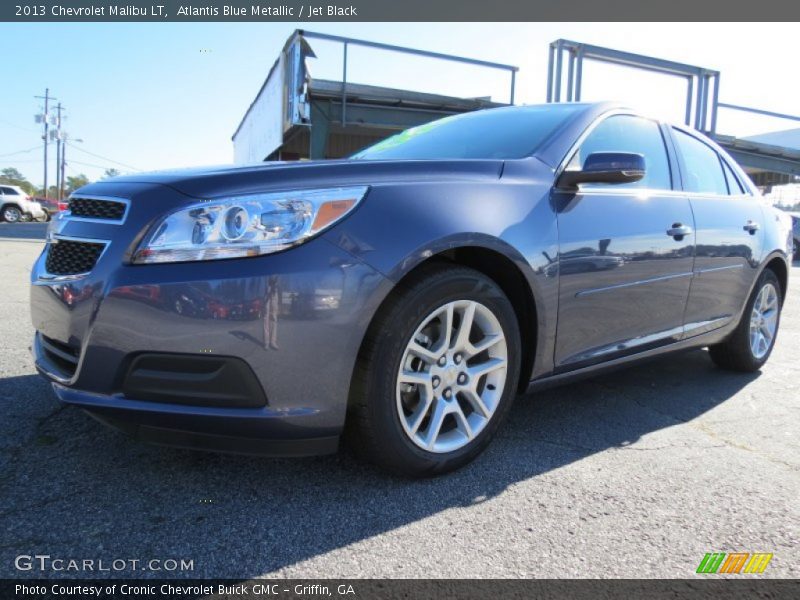 Atlantis Blue Metallic / Jet Black 2013 Chevrolet Malibu LT
