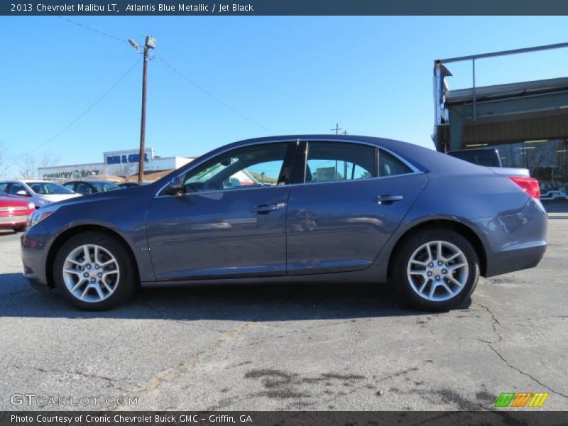 Atlantis Blue Metallic / Jet Black 2013 Chevrolet Malibu LT