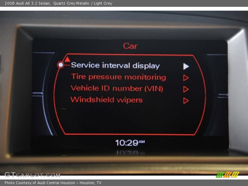 Quartz Grey Metallic / Light Grey 2008 Audi A6 3.2 Sedan